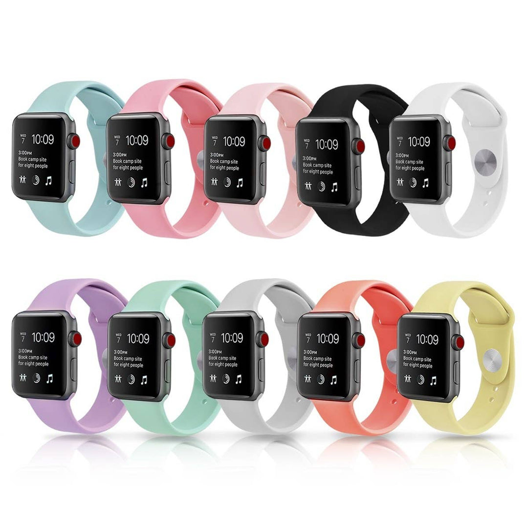 Solid Silicone Bands for Apple Watch