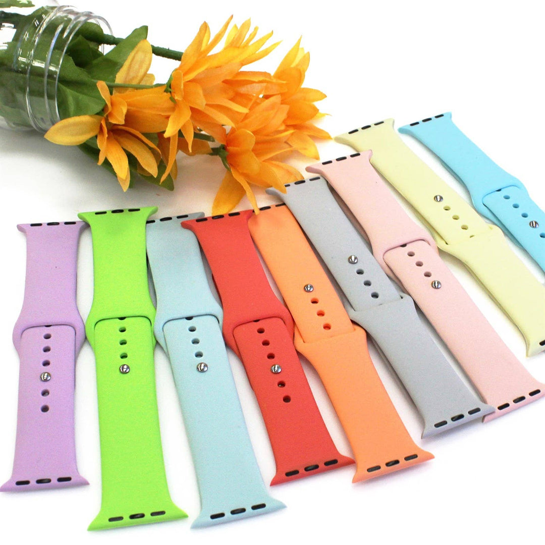 Solid Silicone Bands for Apple Watch