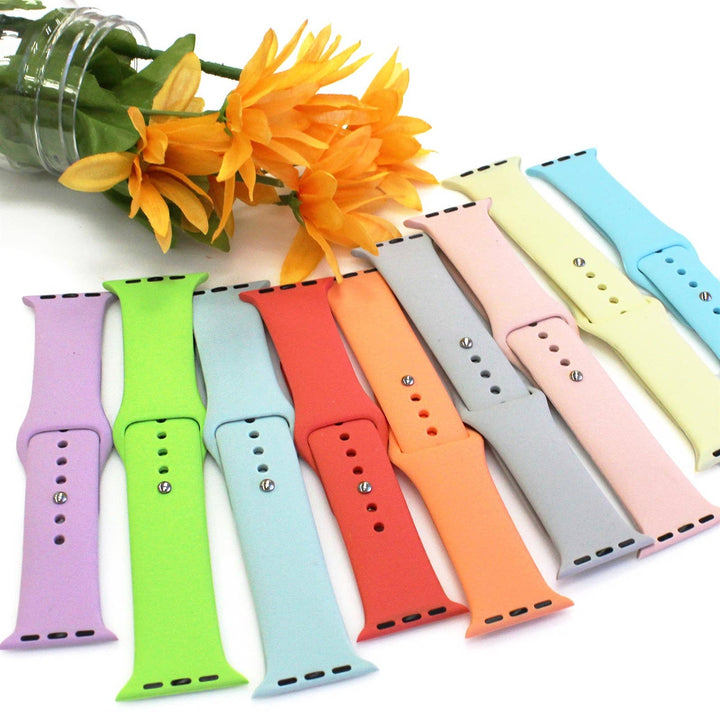 Solid Silicone Bands for Apple Watch