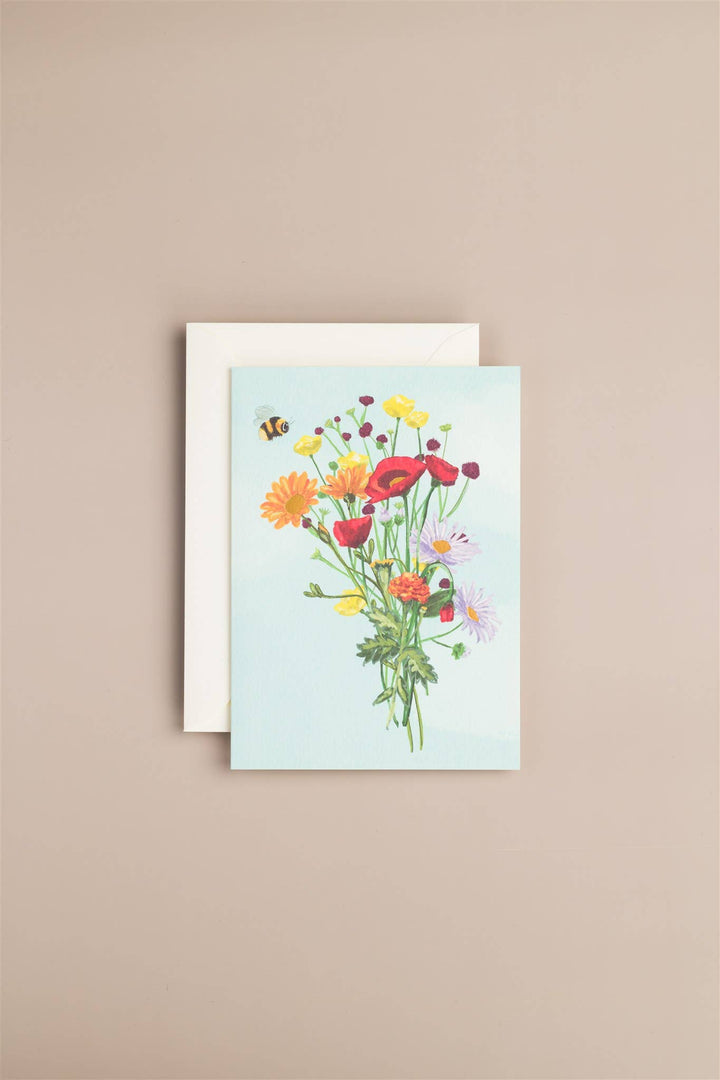 Bee and Flower Card