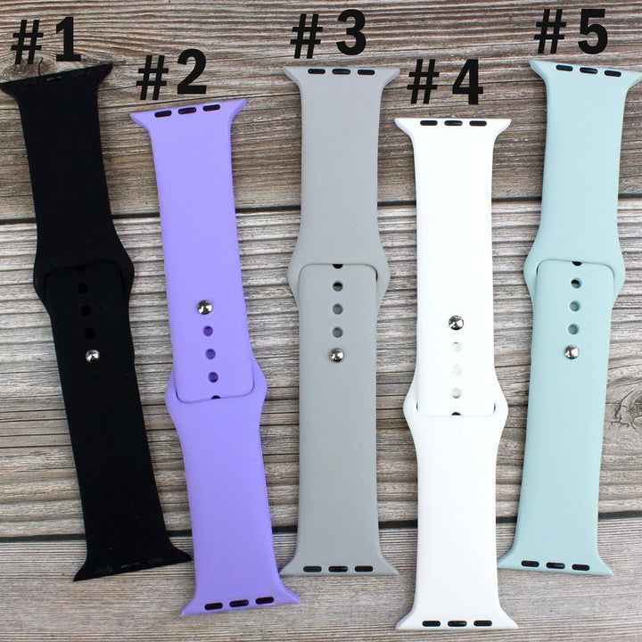 Solid Silicone Bands for Apple Watch
