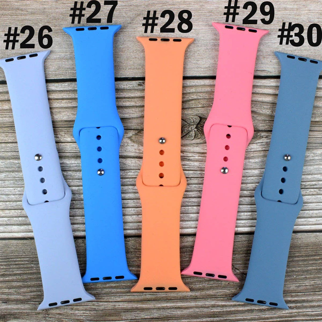 Solid Silicone Bands for Apple Watch
