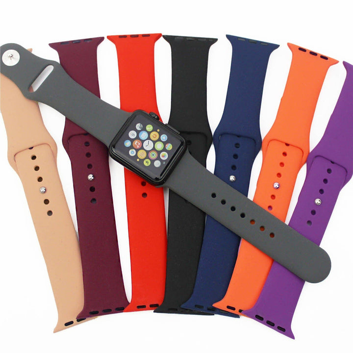 Solid Silicone Bands for Apple Watch