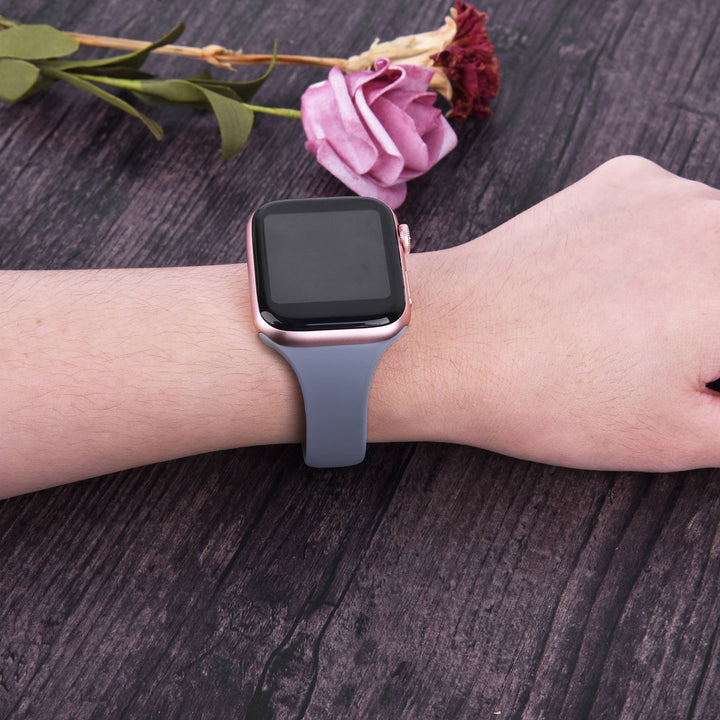Solid Slim Apple Watch Silicone Bands