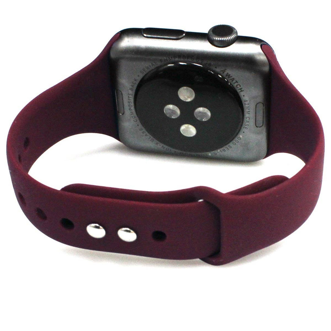 Solid Slim Apple Watch Silicone Bands
