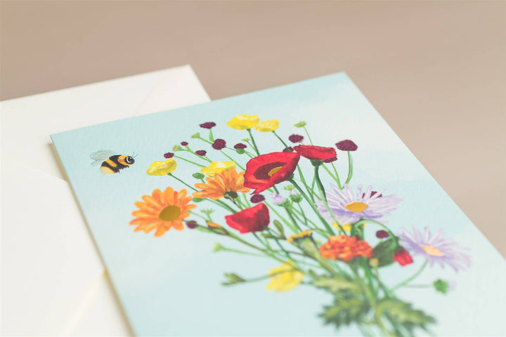 Bee and Flower Card