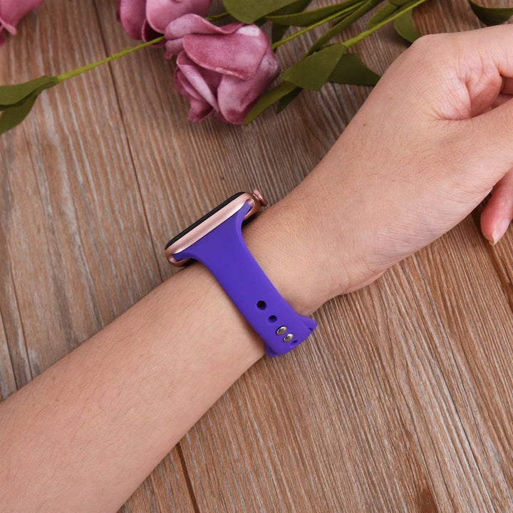 Solid Slim Apple Watch Silicone Bands