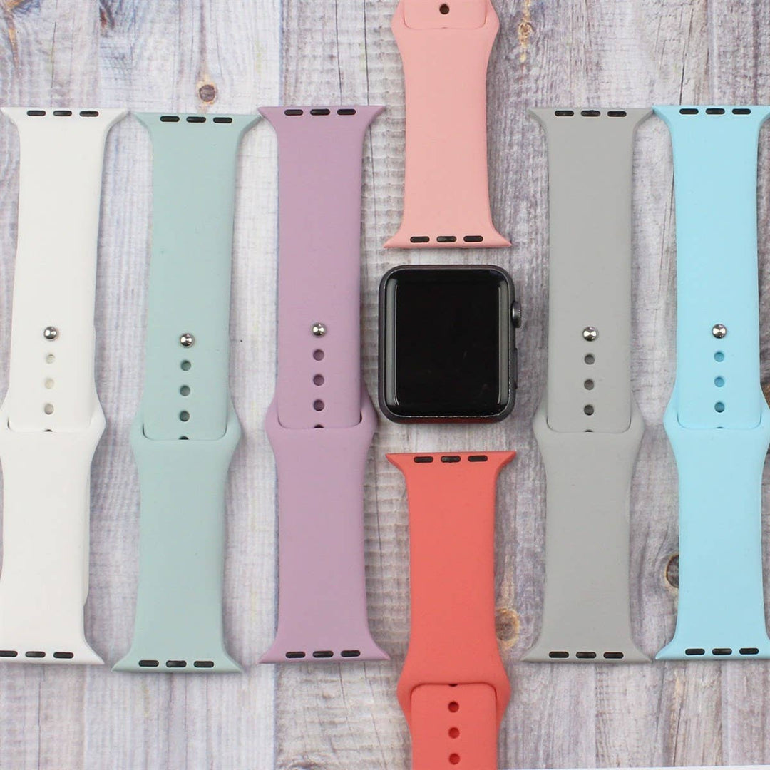 Solid Silicone Bands for Apple Watch