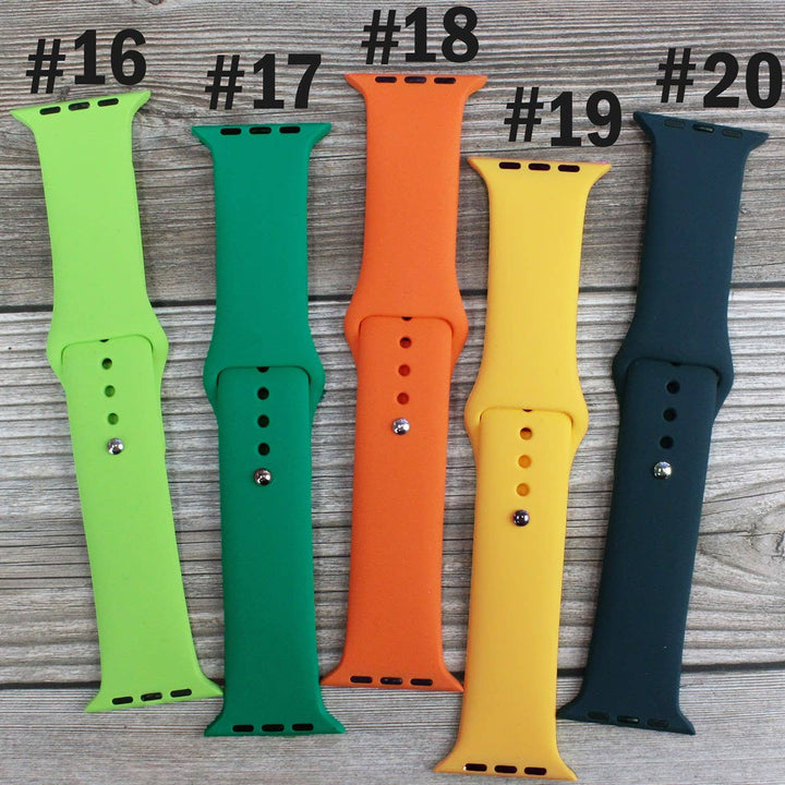 Solid Silicone Bands for Apple Watch