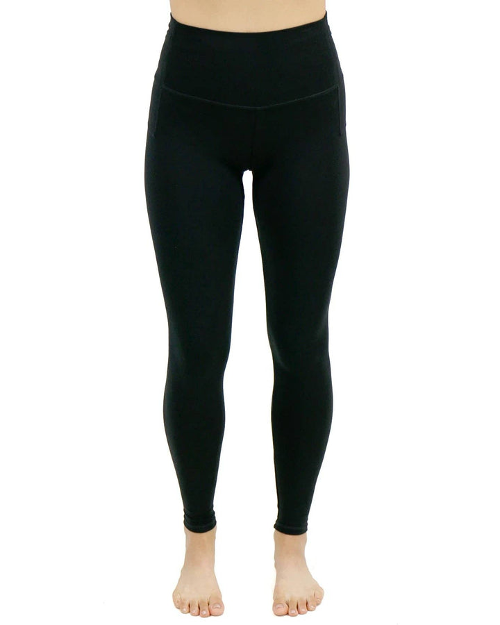 Soft-Stretch High Waisted Leggings in Black