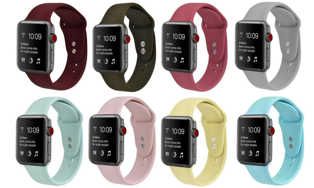 Solid Silicone Bands for Apple Watch