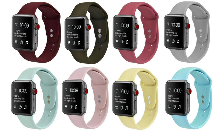 Solid Silicone Bands for Apple Watch