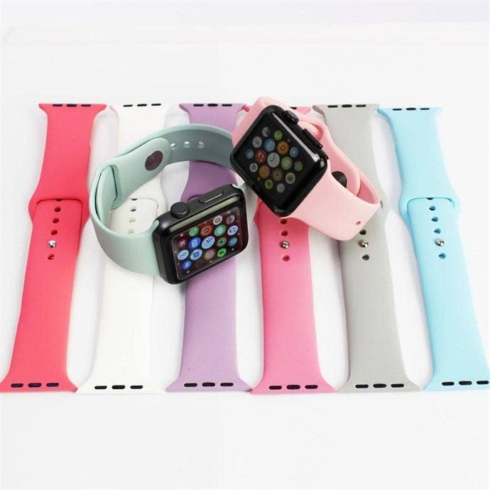 Solid Silicone Bands for Apple Watch