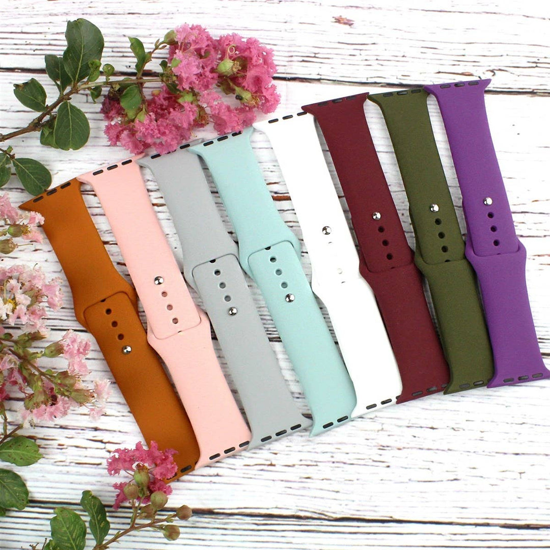 Solid Silicone Bands for Apple Watch