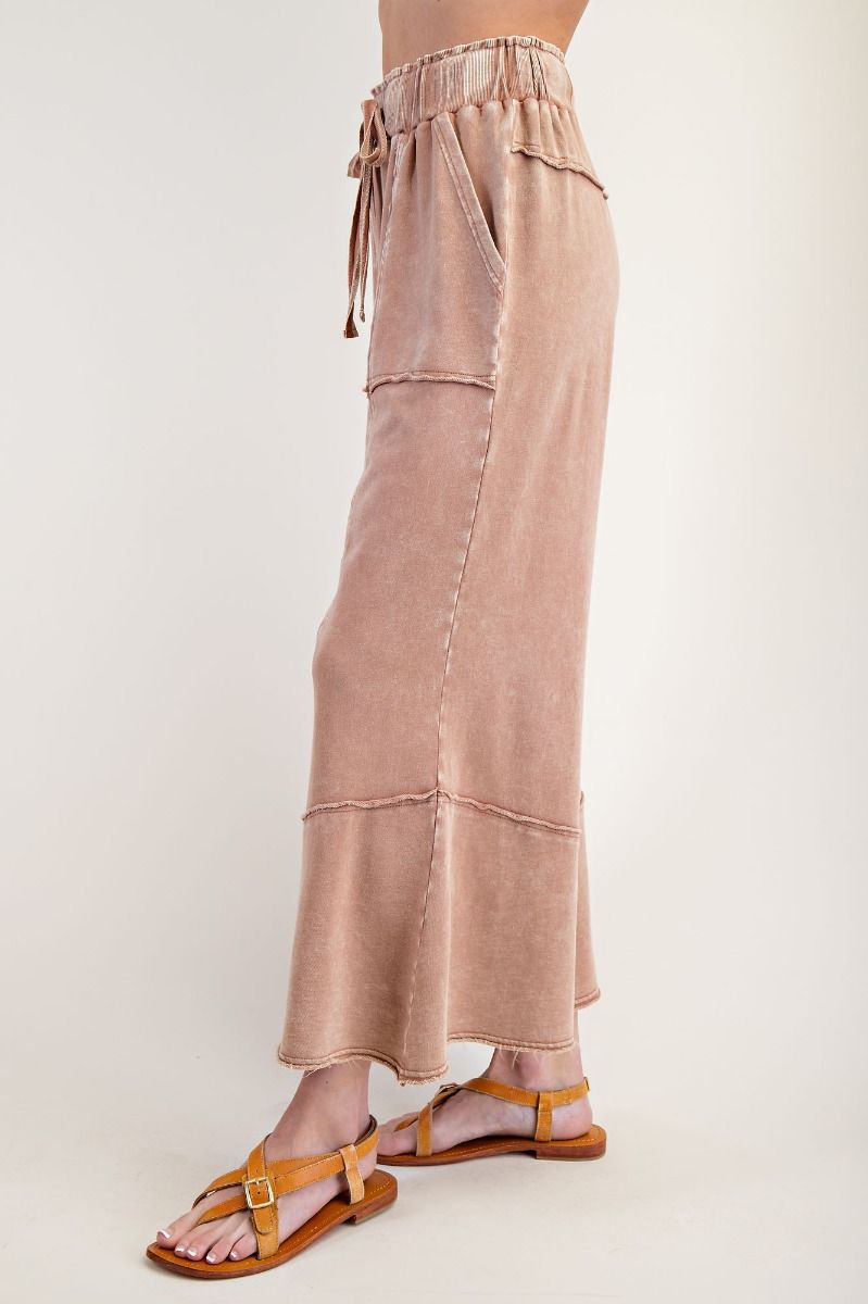 The Jessica Wide Leg Pant in Cuppucino